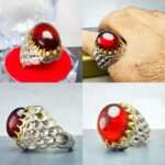 انگشتر گارنت قرمز اصل