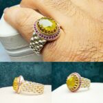 انگشتر یاقوت زرد آفریقایی