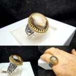 انگشتر کوارتز دودی اصل