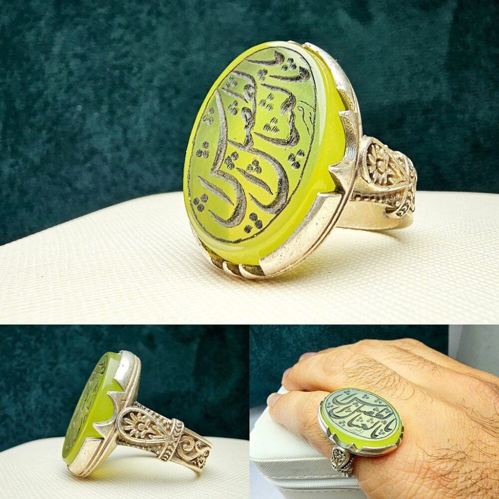 انگشتر عقیق سبز