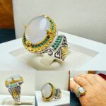 انگشتر عقیق یمنی کبود اصل