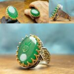 انگشتر عقیق سبز اصل