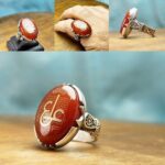 انگشتر عقیق قرمز اصل