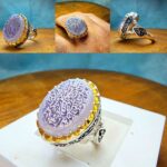 انگشتر عقیق یمنی کبود اصل