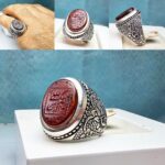 انگشتر عقیق یمنی قرمز اصل