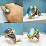 انگشتر آکومارین  آبی اصل