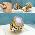 انگشتر عقیق یمنی کبود اصل