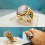 انگشتر عقیق یمنی کبود اصل