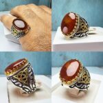 انگشتر عقیق قرمز یمنی اصل