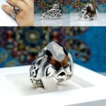 انگشتر کوارتز دودی اصل