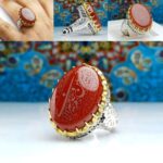 انگشتر عقیق قرمز خراسانی