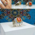 انگشتر عقیق یمنی اصل چهارگوش