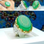 انگشتر عقیق سبز خراسانی