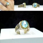 انگشتر توپاز سوئیسی اصل