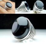 انگشتر عقیق یمن مشکی اصلی