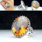 انگشتر زولتانایت سه رنگ اصلی (الکساندریت)