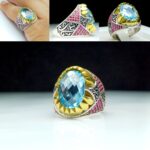 انگشتر توپاز سوئیسی اصلی