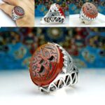 انگشتر عقیق قرمز اصل