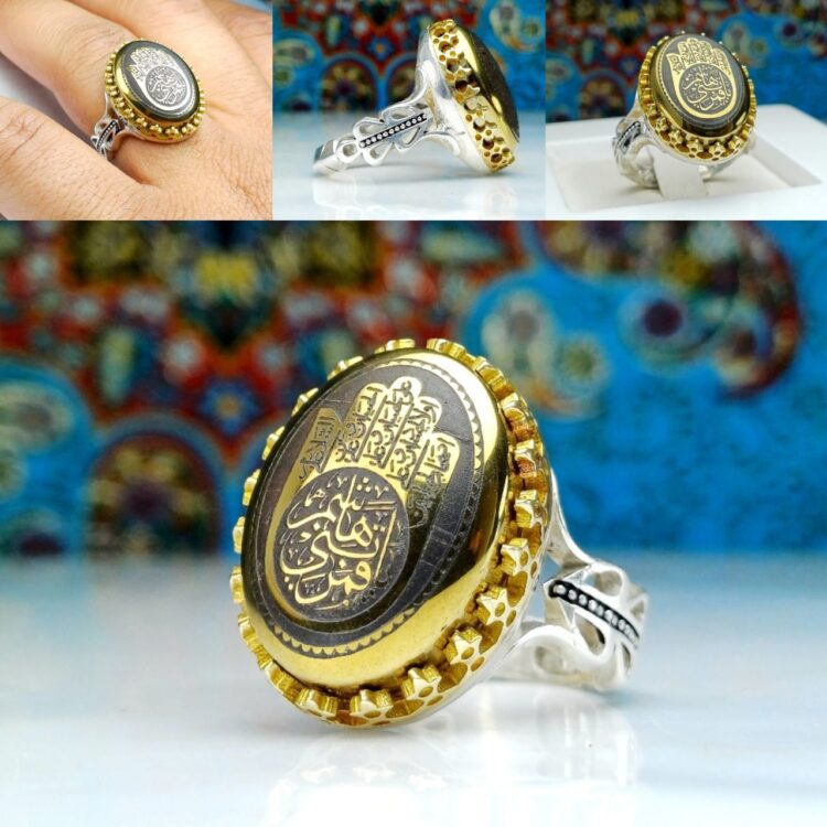انگشتر حدید طلایی اصلی