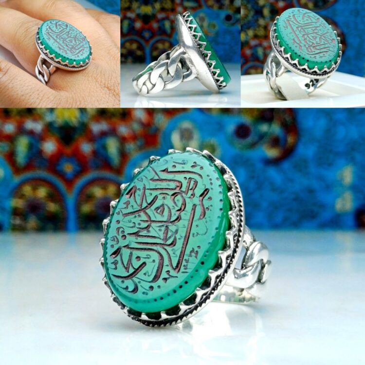 انگشتر عقیق سبز