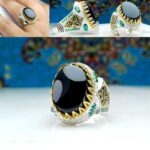 انگشتر عقیق یمن مشکی اصلی