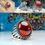 انگشتر گارنت اصلی دامله تراش