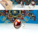 انگشتر گارنت اصلی دامله تراش