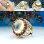 انگشتر سیترین اصلی دامله تراش