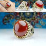 انگشتر گارنت اصلی دامله تراش