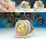 انگشتر سیترین طلایی اصلی