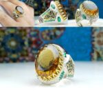 انگشتر سیترین طلایی اصلی