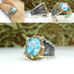 انگشتر توپاز سوئیسی اصلی