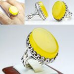 انگشتر عقیق زرد شرف الشمس