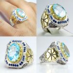 انگشتر توپاز سوئیسی اصلی