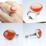 انگشتر عقیق قرمز اصلی