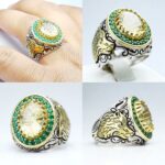 انگشتر سیترین اصلی لیزر تراش