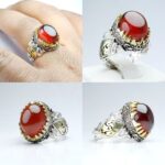 انگشتر گارنت اصلی دامله تراش