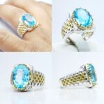 انگشتر توپاز سوئیسی اصلی