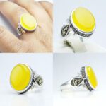 انگشتر عقیق زرد شرف الشمس