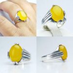 انگشتر عقیق زرد شرف الشمس