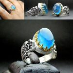 انگشتر آکوامارین آبی اصلی