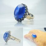 انگشتر یاقوت استار آبی