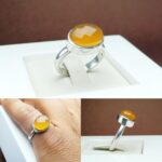 انگشتر عقیق يمن اصلی فنسی تراش