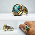 انگشتر توپاز سبز اصلی