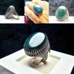 انگشتر یشم سبز اصلی