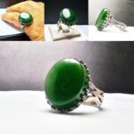 انگشتر یشم سبز اصلی