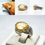 انگشتر سیترین طلایی اصلی