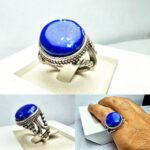 انگشتر لاجورد آبی افغانی