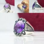 انگشتر آمیتیست فنسی تراش اصلی