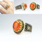 انگشتر عقیق قرمز یمنی اصلی